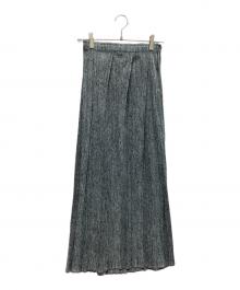 PLEATS PLEASE（プリーツプリーズ）の古着「タック入りプリーツスカート　霜降り」｜グレー