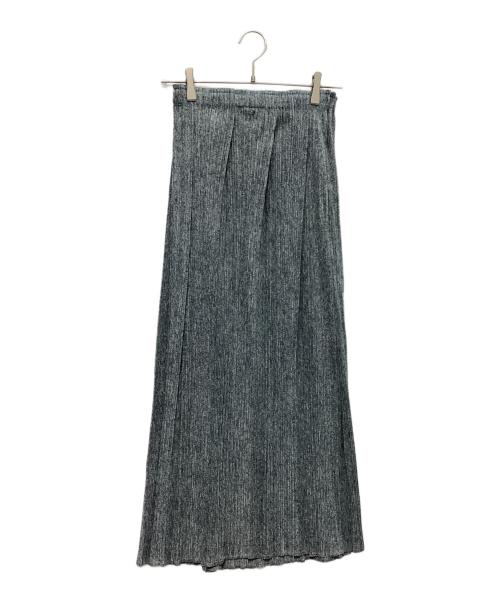 PLEATS PLEASE（プリーツプリーズ）PLEATS PLEASE (プリーツプリーズ) タック入りプリーツスカート　霜降り グレー サイズ:3の古着・服飾アイテム