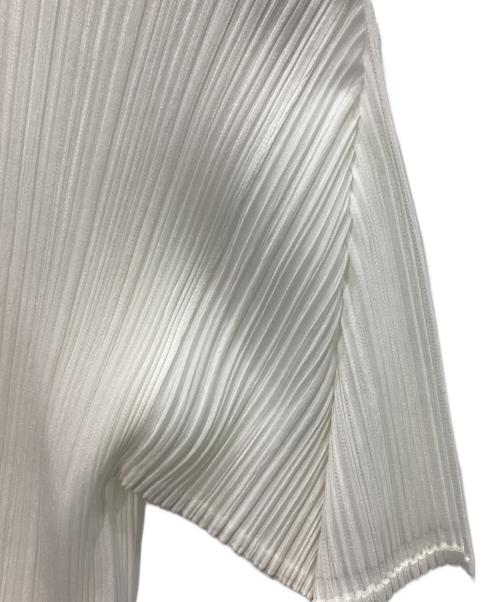 PLEATS PLEASE（プリーツプリーズ）PLEATS PLEASE (プリーツプリーズ) プリーツシャツ　 ホワイト サイズ:3の古着・服飾アイテム