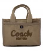 COACHコーチ）の古着「カーゴ トート バッグ 20　CZ098」｜ベージュ