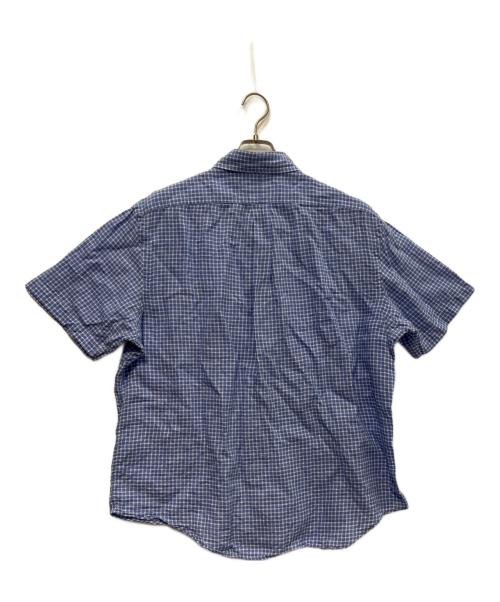 RALPH LAUREN（ラルフローレン）RALPH LAUREN (ラルフローレン) リネンチェックシャツ ブルー サイズ:XLの古着・服飾アイテム
