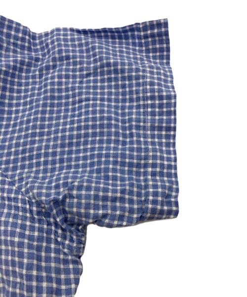 RALPH LAUREN（ラルフローレン）RALPH LAUREN (ラルフローレン) リネンチェックシャツ ブルー サイズ:XLの古着・服飾アイテム