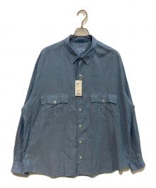 Porter Classic（ポータークラシック）の古着「ROLL UP CHAMBRAY SHIRT　PC-016-3361-0040-0016」｜ブルー