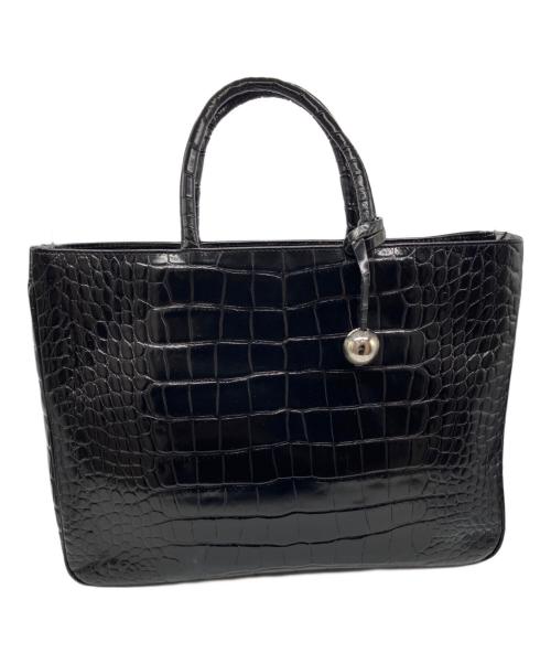 FURLA（フルラ）FURLA (フルラ) 2WAYクロコ型押しビジネスバッグ ブラック サイズ:-の古着・服飾アイテム