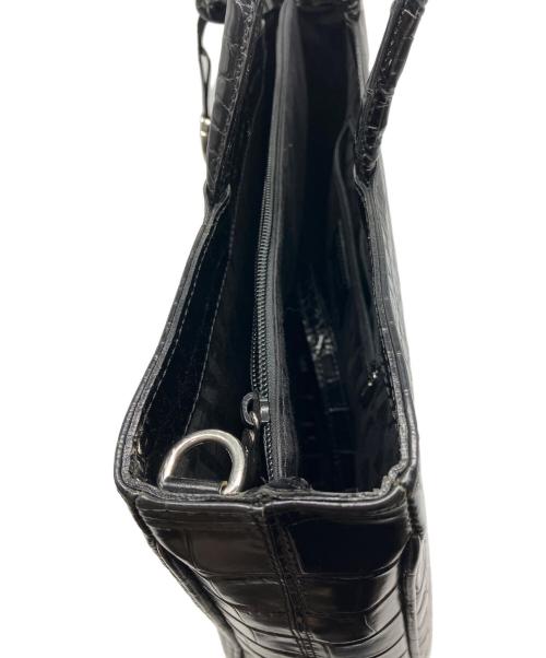 FURLA（フルラ）FURLA (フルラ) 2WAYクロコ型押しビジネスバッグ ブラック サイズ:-の古着・服飾アイテム