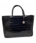 FURLA（フルラ）の古着「2WAYクロコ型押しビジネスバッグ」｜ブラック