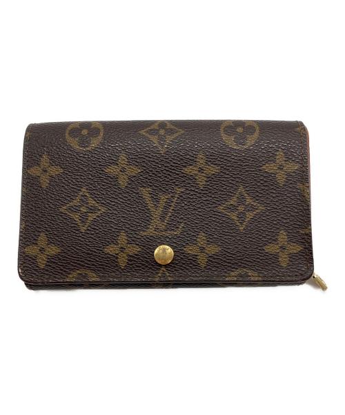 LOUIS VUITTON（ルイ ヴィトン）LOUIS VUITTON (ルイ ヴィトン) ポルトフォイユ・トレゾール 2つ折り財布　モノグラム ブラウンの古着・服飾アイテム