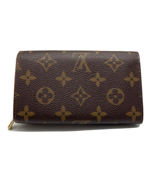 LOUIS VUITTON（ルイ ヴィトン）LOUIS VUITTON (ルイ ヴィトン) ポルトフォイユ・トレゾール 2つ折り財布　モノグラム ブラウンの古着・服飾アイテム