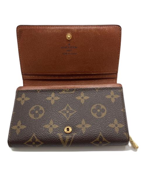 LOUIS VUITTON（ルイ ヴィトン）LOUIS VUITTON (ルイ ヴィトン) ポルトフォイユ・トレゾール 2つ折り財布　モノグラム ブラウンの古着・服飾アイテム