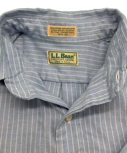 L.L.Bean（エルエルビーン）L.L.Bean (エルエルビーン) 80-90sストライプBDシャツ ブルー サイズ:16 1/2-33の古着・服飾アイテム