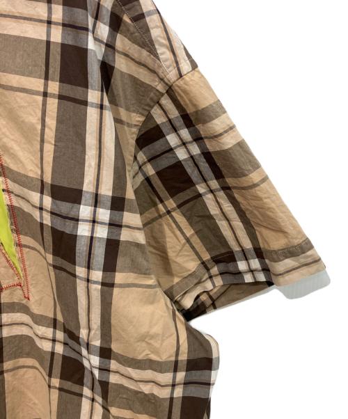 kolor/BEACON（カラービーコン）kolor/BEACON (カラービーコン) チェックシャツ　23SS ブラウン サイズ:1の古着・服飾アイテム