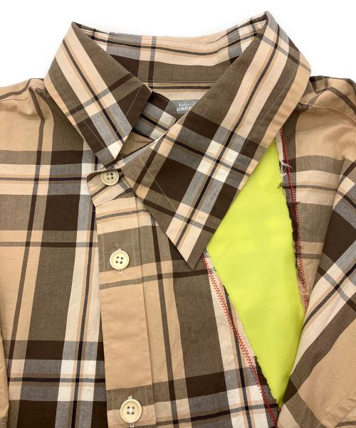 kolor/BEACON（カラービーコン）kolor/BEACON (カラービーコン) チェックシャツ　23SS ブラウン サイズ:1の古着・服飾アイテム