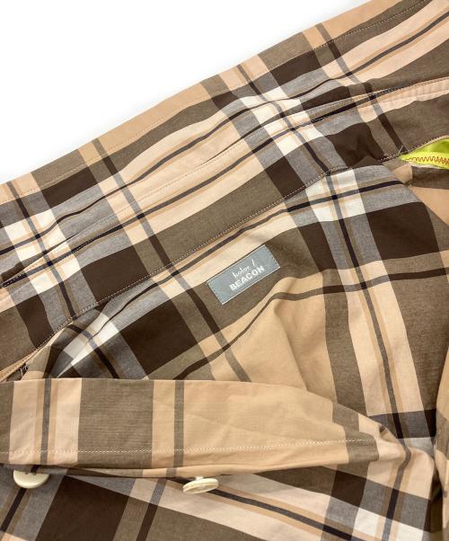 kolor/BEACON（カラービーコン）kolor/BEACON (カラービーコン) チェックシャツ　23SS ブラウン サイズ:1の古着・服飾アイテム