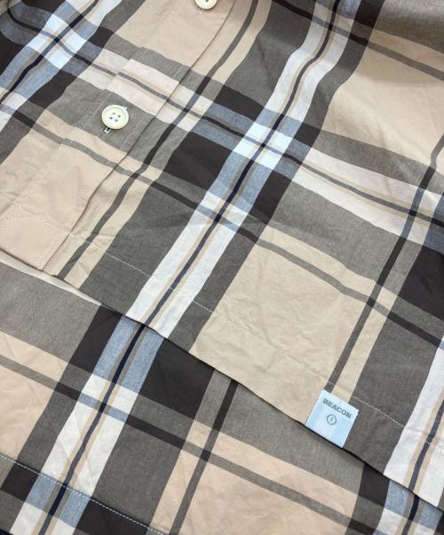 kolor/BEACON（カラービーコン）kolor/BEACON (カラービーコン) チェックシャツ　23SS ブラウン サイズ:1の古着・服飾アイテム