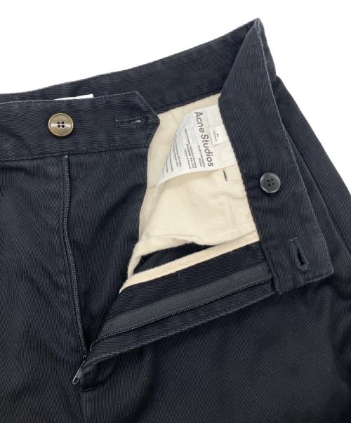 Acne studios（アクネ ストゥディオズ）ACNE STUDIOS (アクネ ストゥディオズ) ツイルトラウザーパンツ ブラック サイズ:44の古着・服飾アイテム