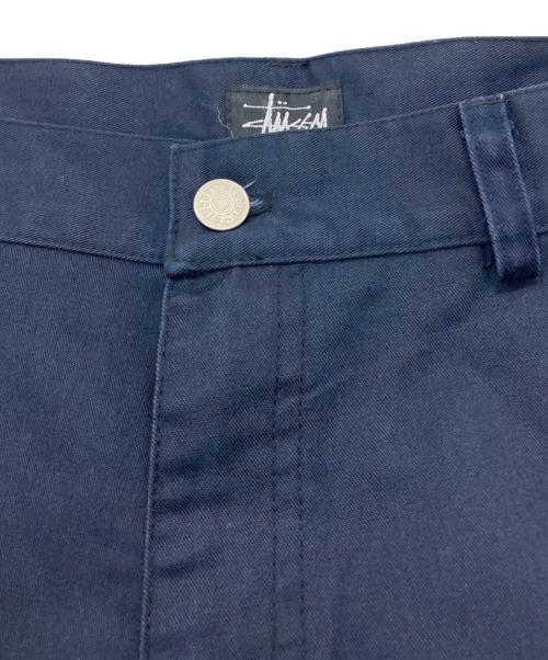 stussy（ステューシー）stussy (ステューシー) ペインターハーフパンツ　USA製 黒タグ ネイビー サイズ:31の古着・服飾アイテム
