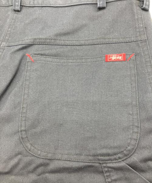 stussy（ステューシー）stussy (ステューシー) ペインターハーフパンツ　USA製 黒タグ ネイビー サイズ:31の古着・服飾アイテム