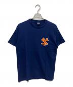 stussyステューシー）の古着「プリントTシャツ OLD USA製 紺タグ シングルステッチ」｜ネイビー