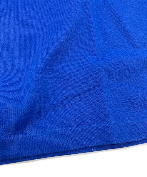 stussy（ステューシー）stussy (ステューシー) ラメプリントTシャツ　OLD　 USA製 銀タグ ブルー サイズ:Mの古着・服飾アイテム