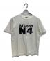 stussy（ステューシー）の古着「N4プリントTシャツ　OLD　USA製 紺タグ　」｜ホワイト