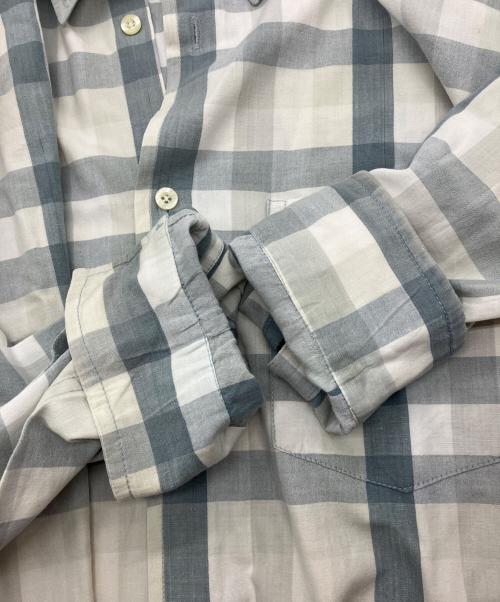 stussy（ステューシー）stussy (ステューシー) 90sブロックチェックシャツ　OLD　紺タグ グレー サイズ:Mの古着・服飾アイテム