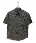 stussy（ステューシー）の古着「90sグラフィックプリントシャツ  OLD   USA製 紺タグ」｜グレー