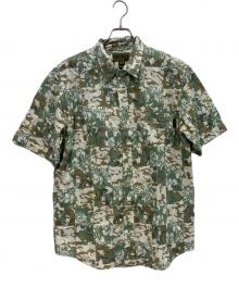 stussy（ステューシー）の古着「00s総柄パッチワークシャツ　20TH SURPLUS」｜グリーン