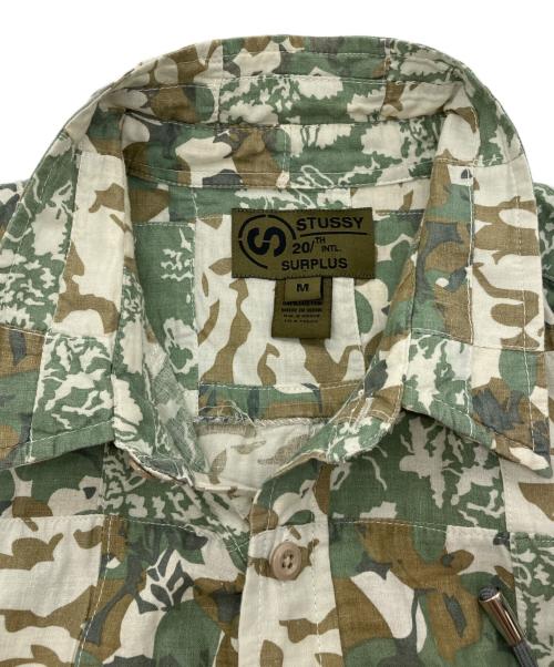 stussy（ステューシー）stussy (ステューシー) 00s総柄パッチワークシャツ　20TH SURPLUS グリーン サイズ:Mの古着・服飾アイテム