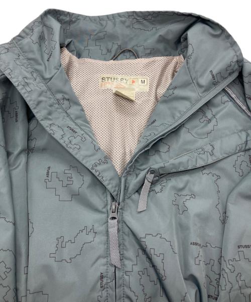 stussy（ステューシー）stussy (ステューシー) 00sナイロンジャケット　 FITNESS グレー サイズ:Mの古着・服飾アイテム