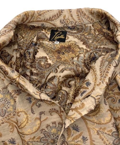 Needles（ニードルズ）Needles (ニードルズ) Cabana Shirt - Paisley Jacquard ベージュ サイズ:XLの古着・服飾アイテム