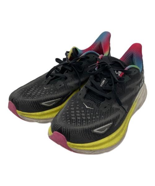 HOKAONEONE（ホカオネオネ）HOKAONEONE (ホカオネオネ) CLIFTON 9 WIDE ブラック×イエロー サイズ:28.5cmの古着・服飾アイテム