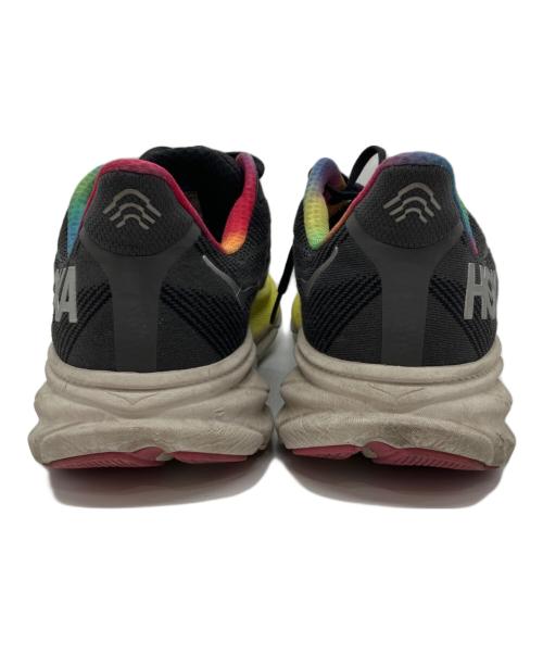 HOKAONEONE（ホカオネオネ）HOKAONEONE (ホカオネオネ) CLIFTON 9 WIDE ブラック×イエロー サイズ:28.5cmの古着・服飾アイテム