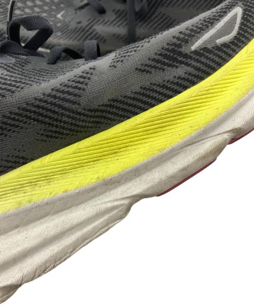 HOKAONEONE（ホカオネオネ）HOKAONEONE (ホカオネオネ) CLIFTON 9 WIDE ブラック×イエロー サイズ:28.5cmの古着・服飾アイテム