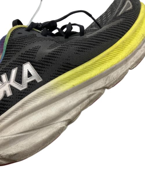 HOKAONEONE（ホカオネオネ）HOKAONEONE (ホカオネオネ) CLIFTON 9 WIDE ブラック×イエロー サイズ:28.5cmの古着・服飾アイテム