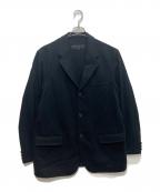 COMME des GARCONS HOMMEコムデギャルソン オム）の古着「ウール3Bジャケット　AD2000 田中オム」｜ブラック