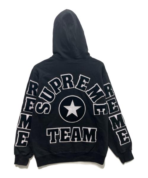 SUPREME（シュプリーム）Supreme (シュプリーム) Team Chenille Hooded　22SS ブラック サイズ:Mの古着・服飾アイテム