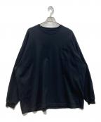 dDdDdDdデー）の古着「SUPER BIG FLAT LONG-SLEEVE T-SHIRTS　UD47-11H014」｜ブラック