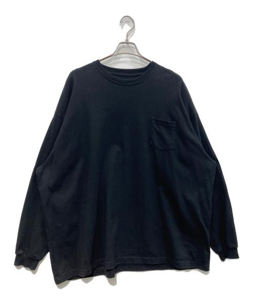 dDdDdDd（デー）dDdDdDd (デー) SUPER BIG FLAT LONG-SLEEVE T-SHIRTS　UD47-11H014 ブラック サイズ:XXLの古着・服飾アイテム