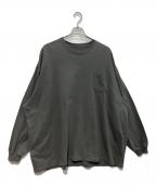 dDdDdDdデー）の古着「SUPER BIG FLAT LONG-SLEEVE T-SHIRTS」｜グレー