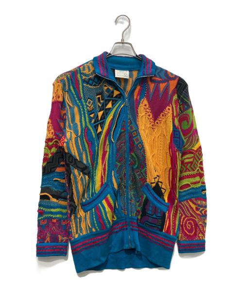 Coogi（クージー）Coogi (クージー) 3Dニットジャケット マルチカラー サイズ:Sの古着・服飾アイテム
