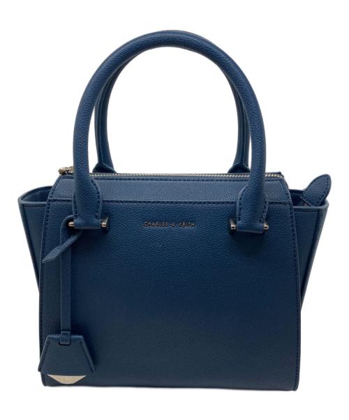 CHARLES & KEITH（チャールズアンドキース）CHARLES & KEITH (チャールズアンドキース) ダブルハンドル トラペーズトートバッグ ブルー サイズ:-の古着・服飾アイテム