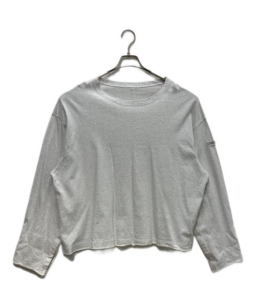 ETRE TOKYO（エトレトウキョウ）ETRE TOKYO (エトレトウキョウ) カットオフカフスロンTee グレー サイズ:Fの古着・服飾アイテム
