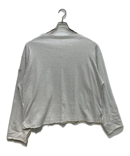 ETRE TOKYO（エトレトウキョウ）ETRE TOKYO (エトレトウキョウ) カットオフカフスロンTee グレー サイズ:Fの古着・服飾アイテム