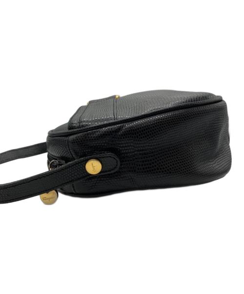 Salvatore Ferragamo（サルヴァトーレ フェラガモ）Salvatore Ferragamo (サルヴァトーレ フェラガモ) ヴァラリボンレザーショルダーバッグ ブラック サイズ:-の古着・服飾アイテム