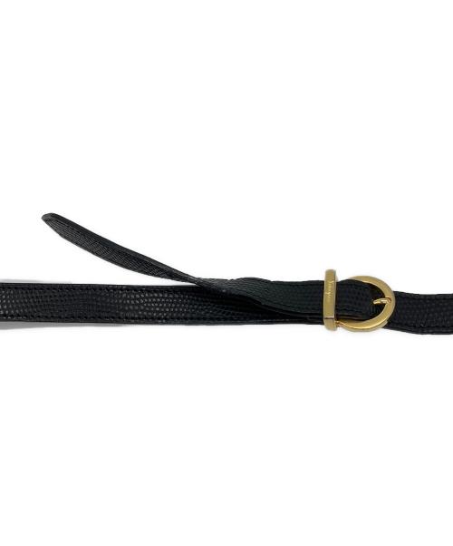 Salvatore Ferragamo（サルヴァトーレ フェラガモ）Salvatore Ferragamo (サルヴァトーレ フェラガモ) ヴァラリボンレザーショルダーバッグ ブラック サイズ:-の古着・服飾アイテム
