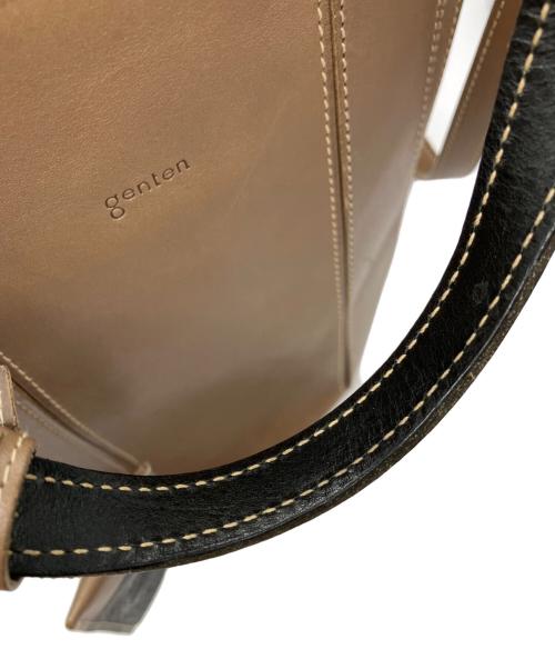genten（ゲンテン）genten (ゲンテン) レザーバケットバッグ ベージュ サイズ:-の古着・服飾アイテム