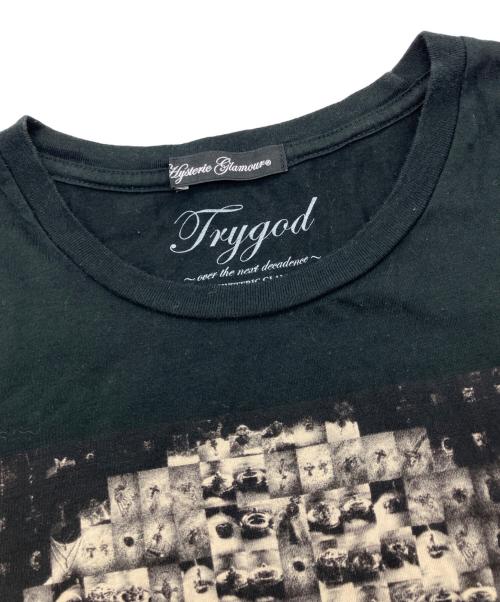 Hysteric Glamour（ヒステリックグラマー）Hysteric Glamour (ヒステリックグラマー) スカルプリントカットソー ブラック サイズ:Freeの古着・服飾アイテム