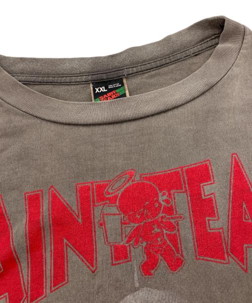 SAINT MICHAEL（セントマイケル）SAINT MICHAEL (セントマイケル) Denim Tears (デニムティアーズ) 22SS　FACES SS TEE ブラウン サイズ:XXLの古着・服飾アイテム