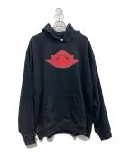 SAINT MICHAEL×JORDANセントマイケル×ジョーダン）の古着「M J SM FLC HOODIE」｜ブラック
