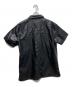 lastnest (ラストネスト) 25SS　Leather Switching S/S Shirts ブラック サイズ:L：15000円